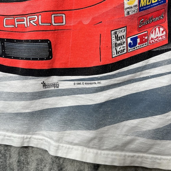 Vintage Nascar Shirt Mens Large Jeff Gordon AOP 90s Racing DuPont Front Back USA - Picture 3 of 8